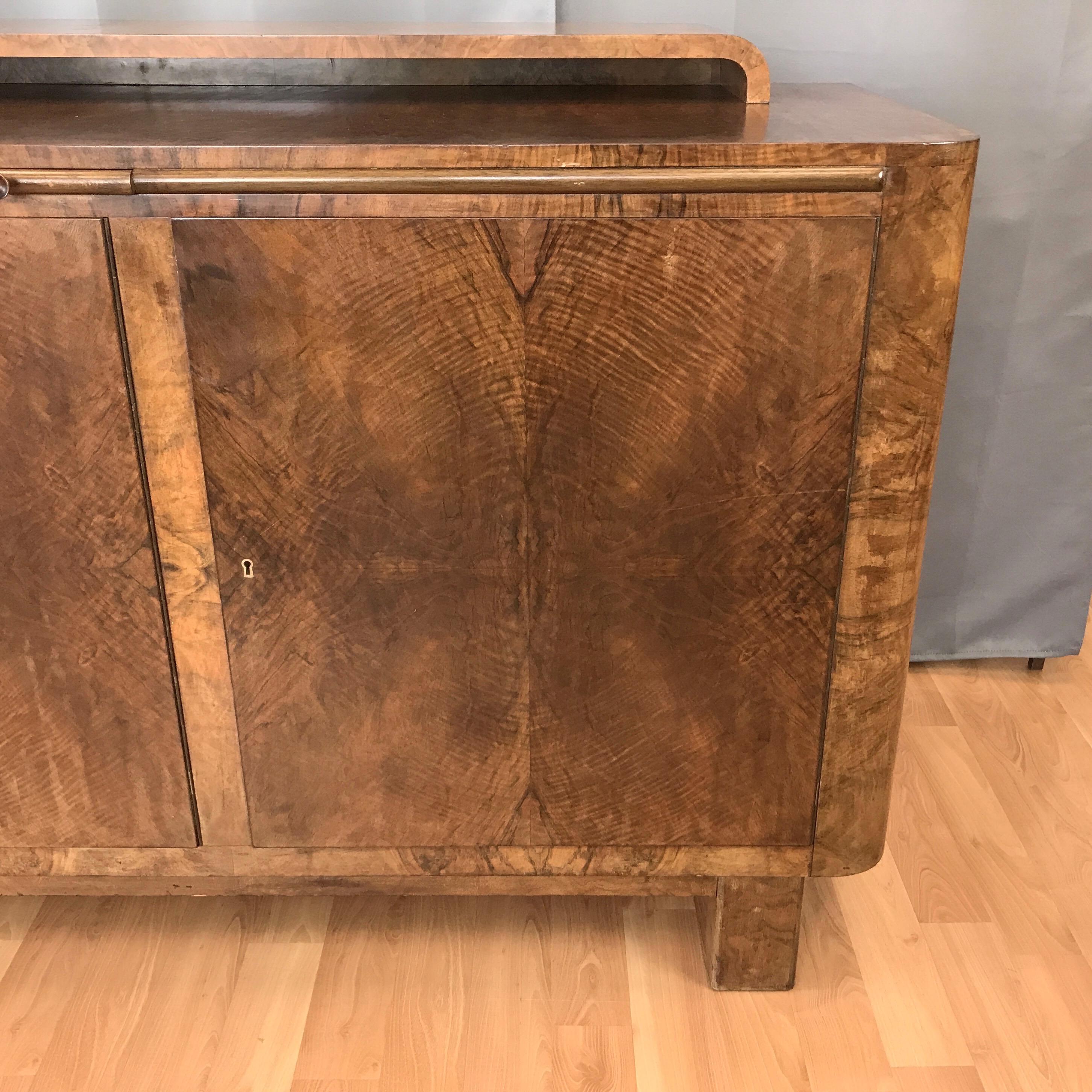 Substantial German Art Deco Buffet in Finely Figured French Walnut 3