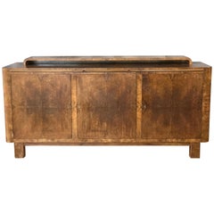 Vintage Substantial German Art Deco Buffet in Finely Figured French Walnut