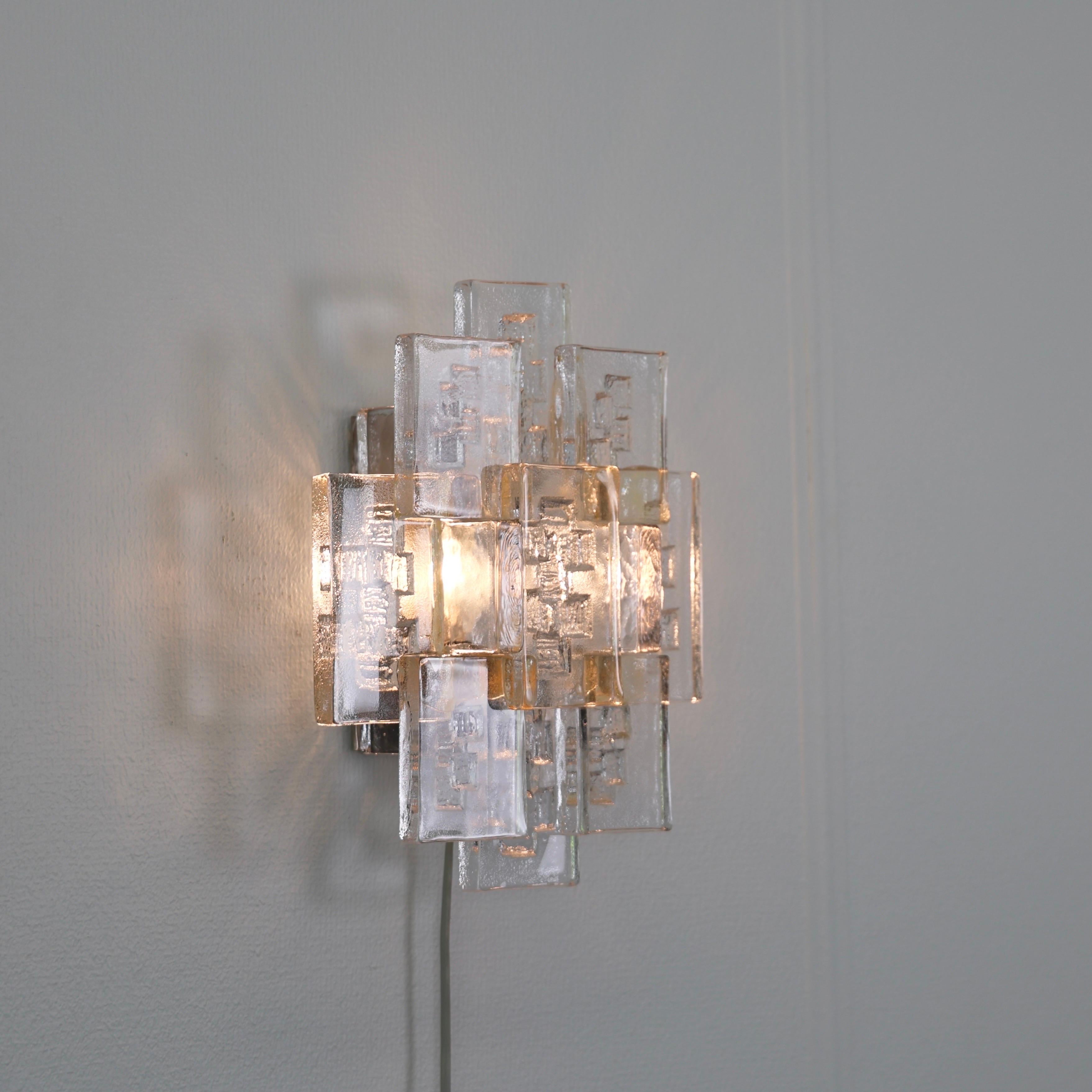 Substantial Glass Sconce by Holm Sørensen, 1960s, Denmark im Angebot 7