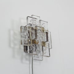 Substantial Glass Sconce by Holm Sørensen, 1960s, Denmark
