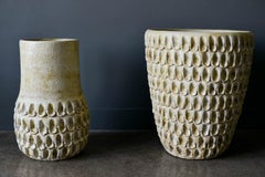 Substantial Glazed Planters by California Artist Sam Trujillo, 1983