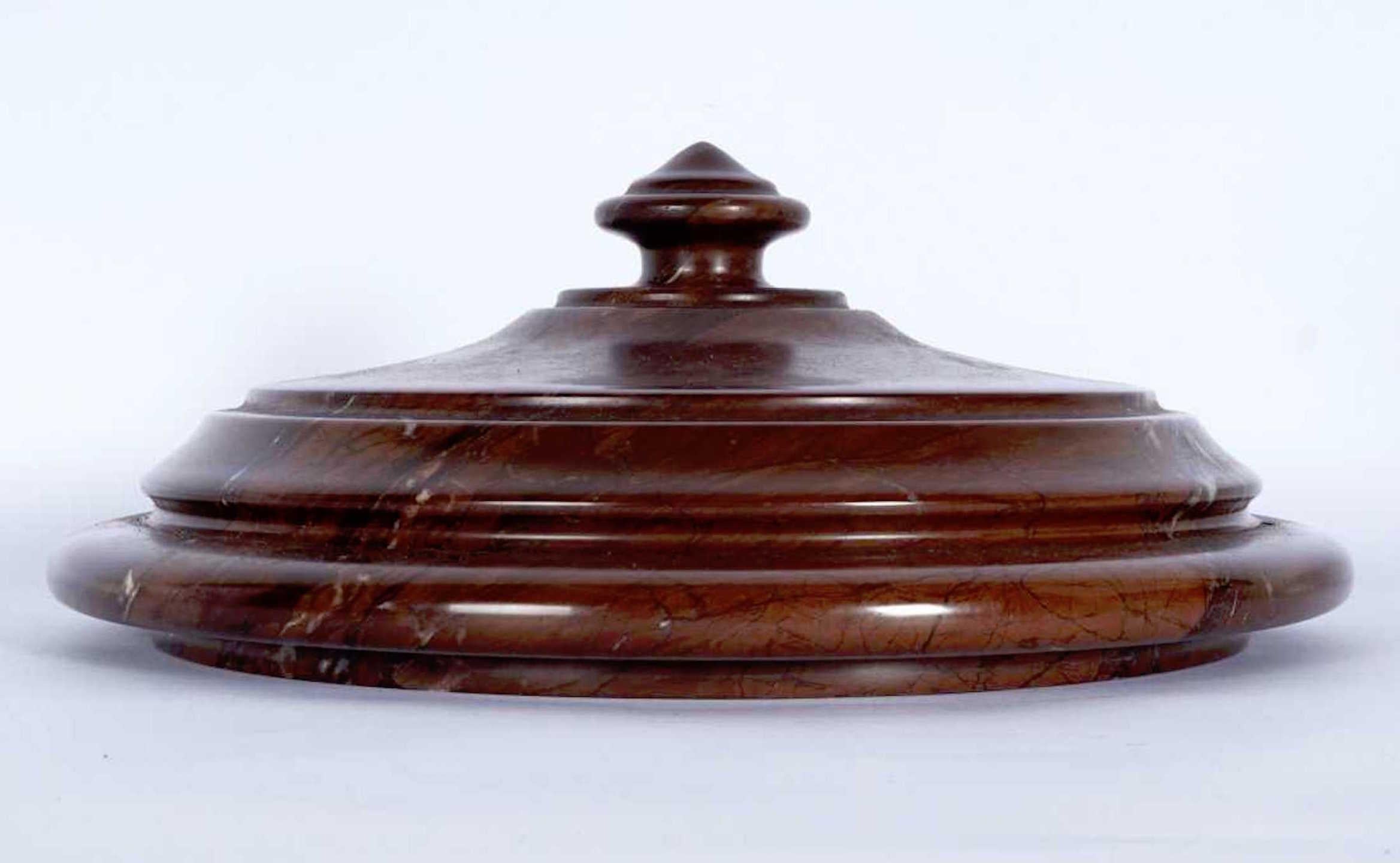 Substantial Grand Tour Carved Marble Covered Urn 6