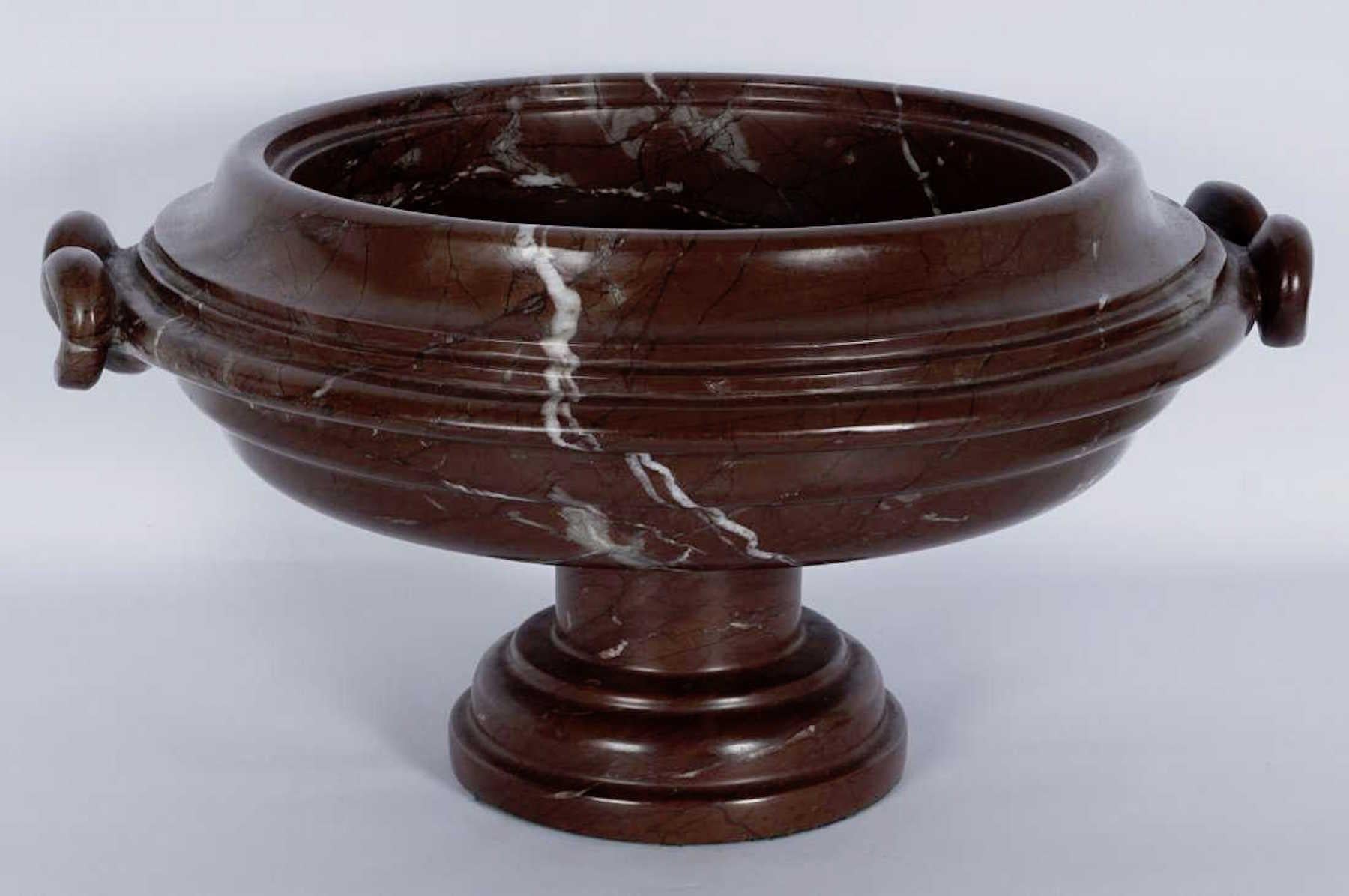 Substantial Grand Tour Carved Marble Covered Urn 1