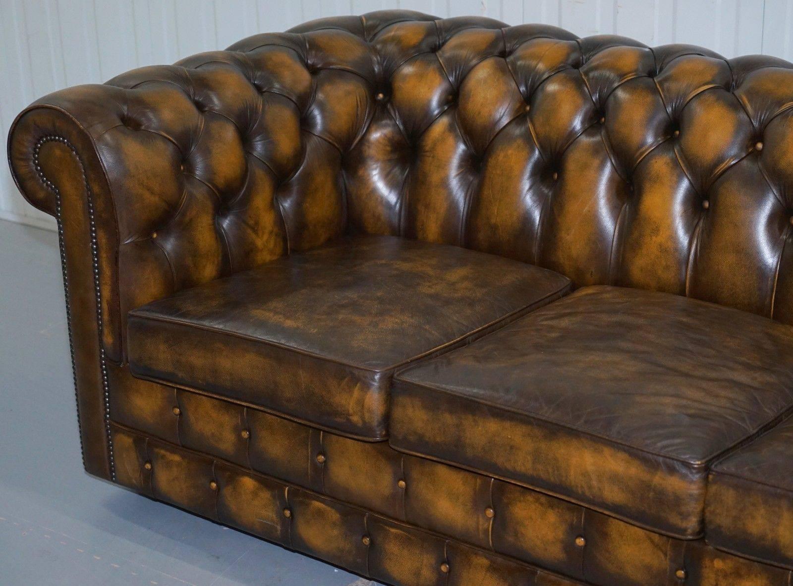 chesterfield sofa bed leather