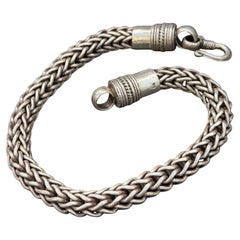 Used Substantial Handmade Woven Sterling Silver Chain 384grams
