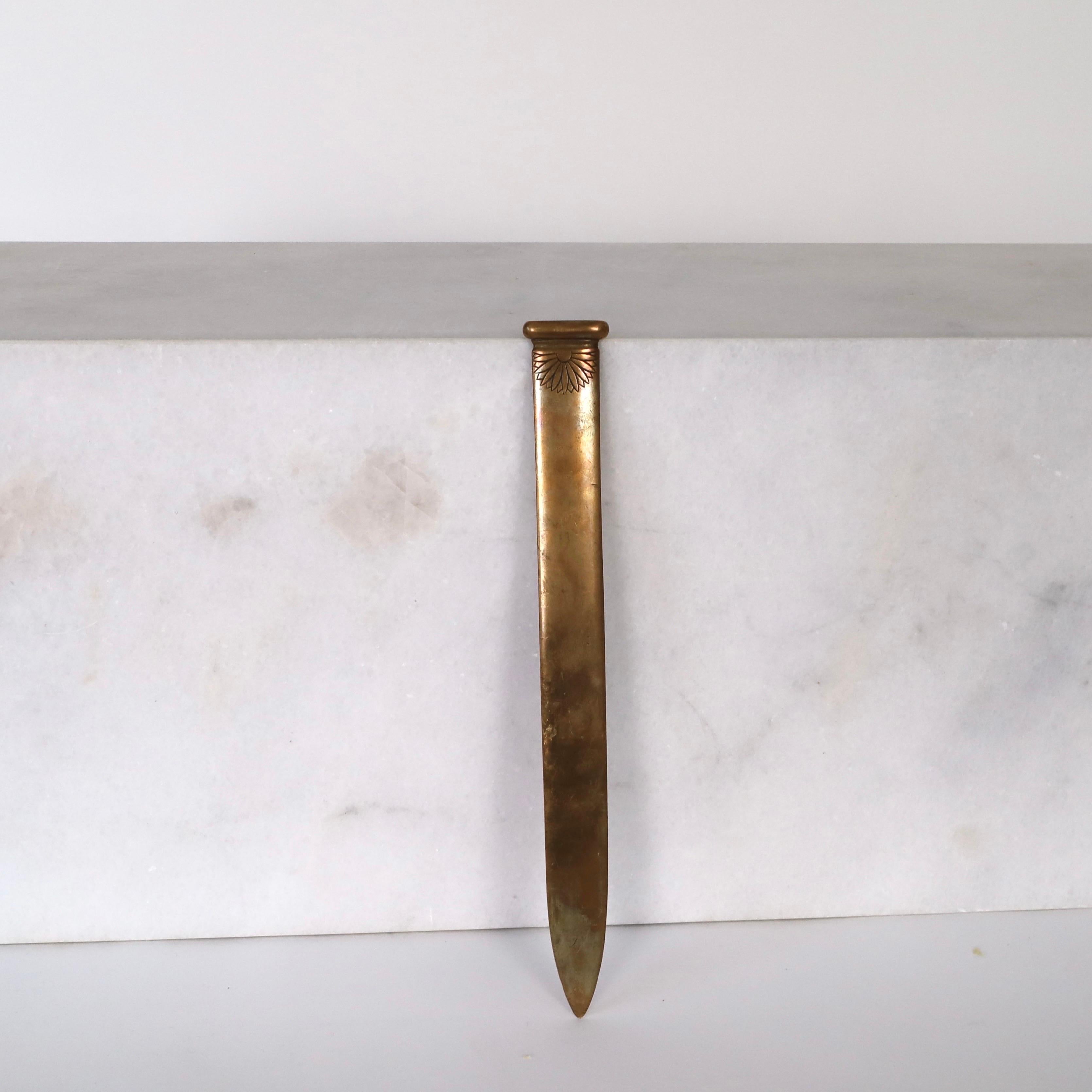 Bemerkenswerter Brieföffner von Just Andersen, 1920er Jahre, Dänemark (Art déco) im Angebot