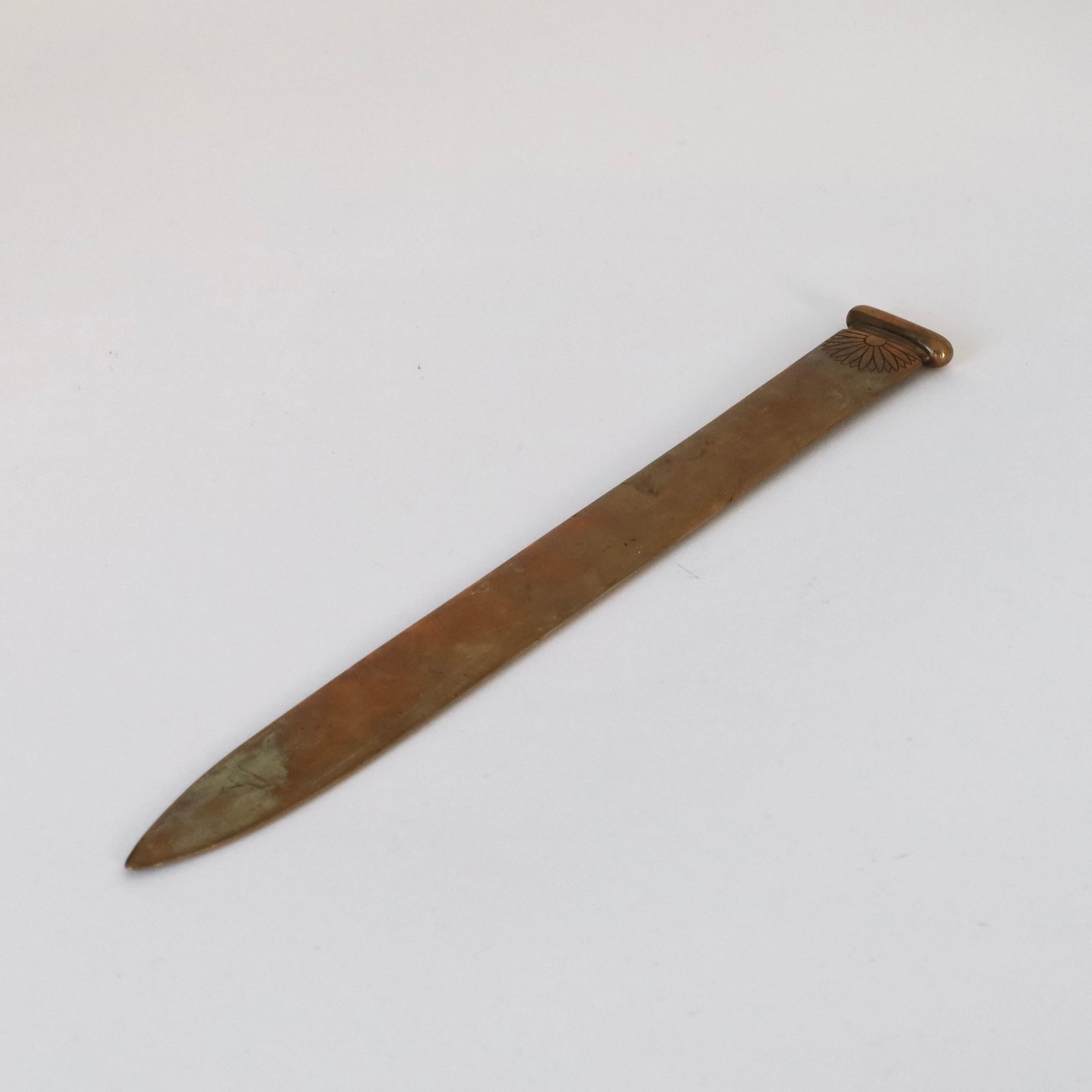 Bemerkenswerter Brieföffner von Just Andersen, 1920er Jahre, Dänemark (Dänisch) im Angebot