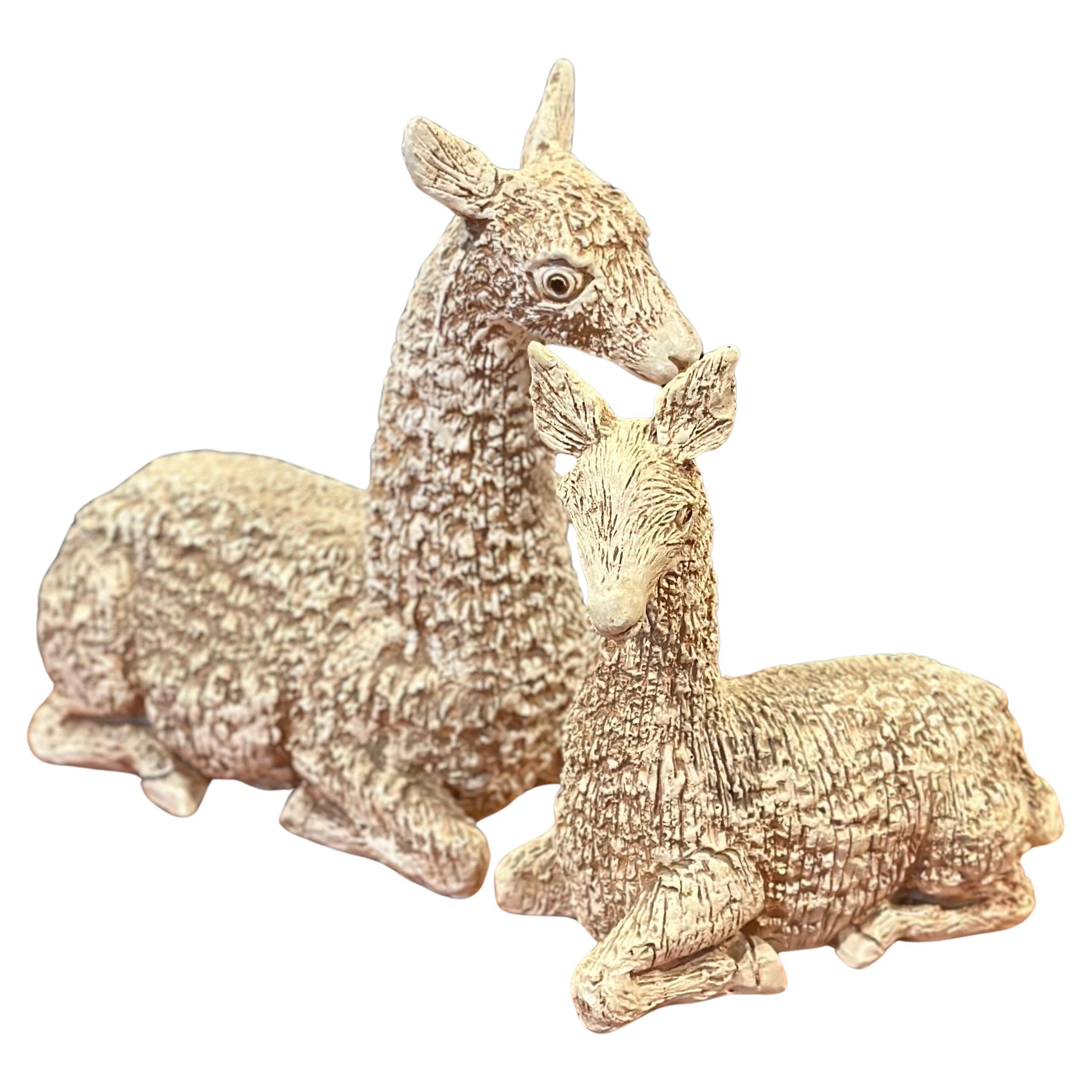 Mid-Century Modern Substantial Pair of Mid-Century Llamas by Jaru For Sale