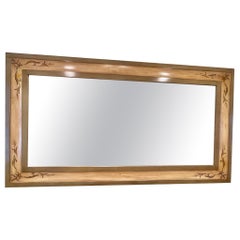Substantial Rectangular Hand-Painted Floor Length Wall Mirror