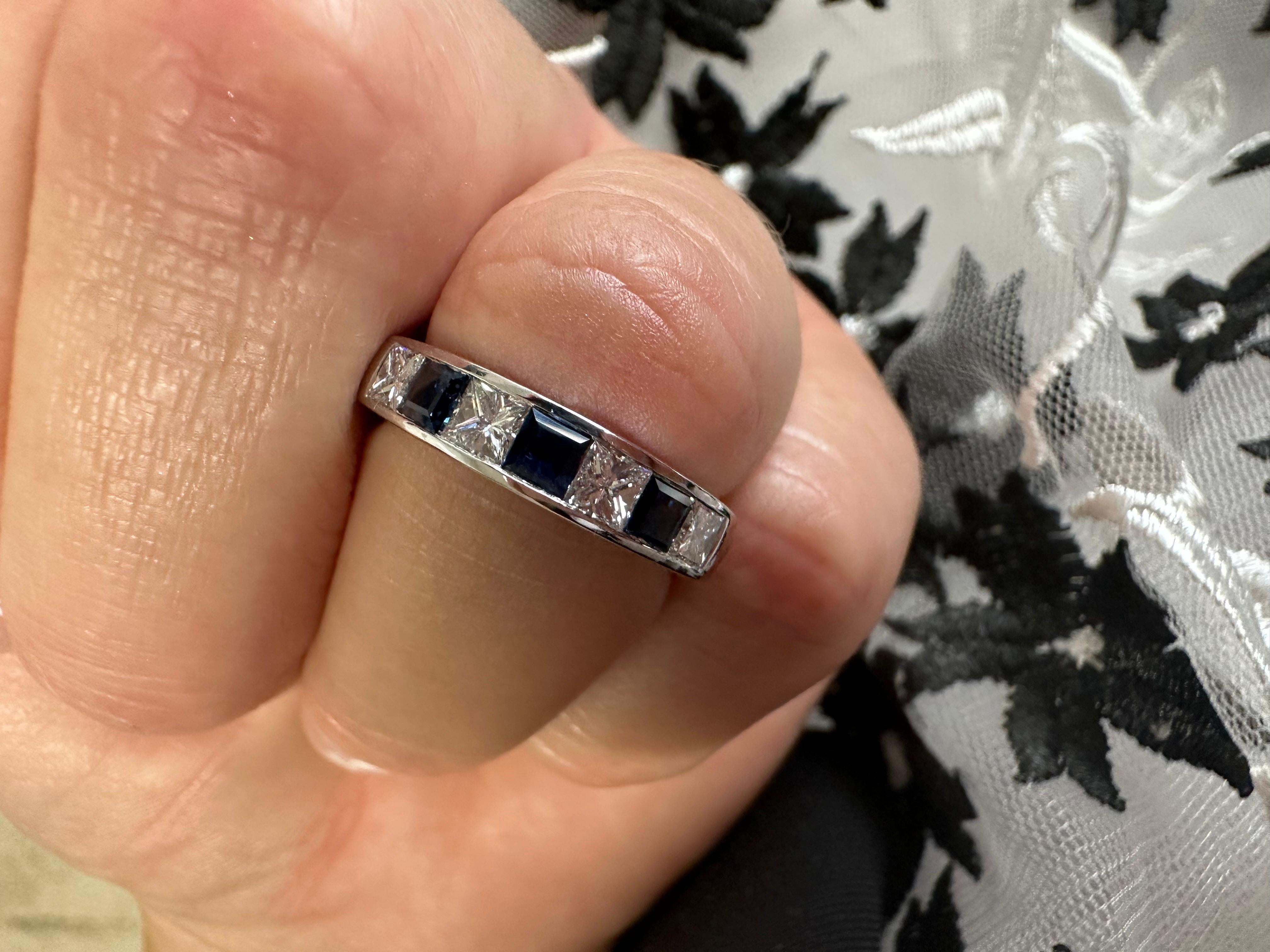 princess cut stacking rings