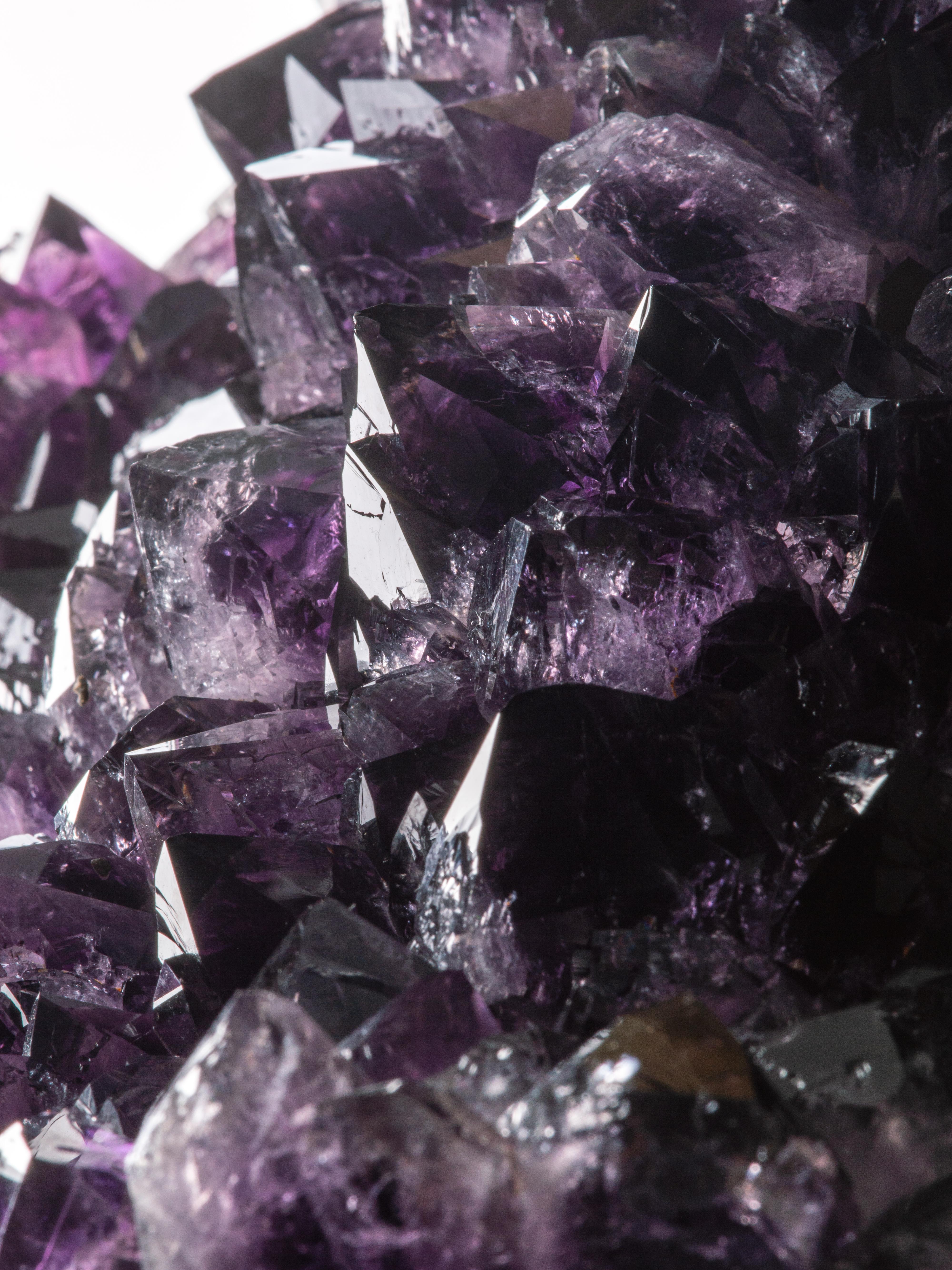 Substantial V-Shaped Amethyst Formation with Calcites 8