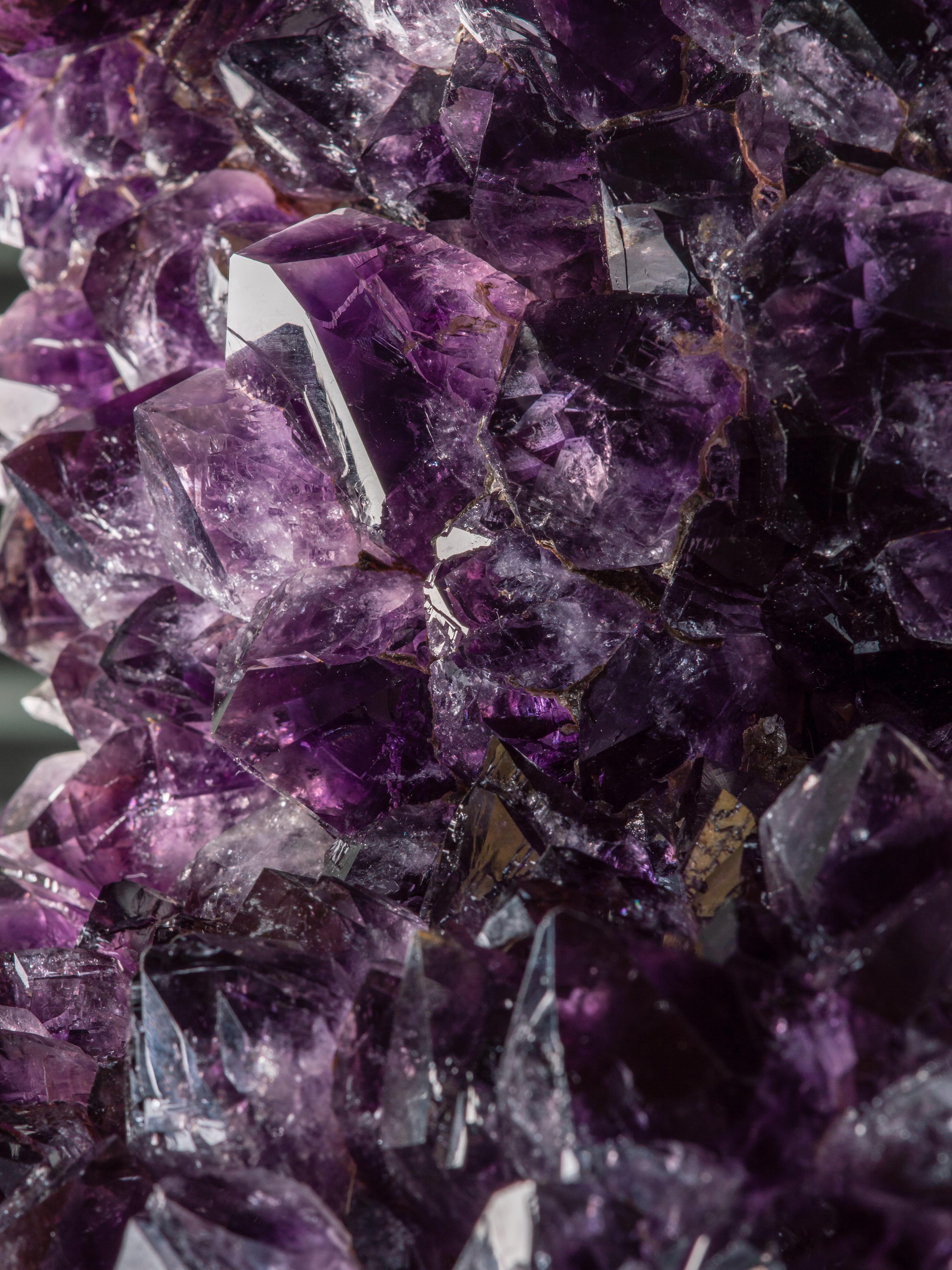 Substantial V-Shaped Amethyst Formation with Calcites 9