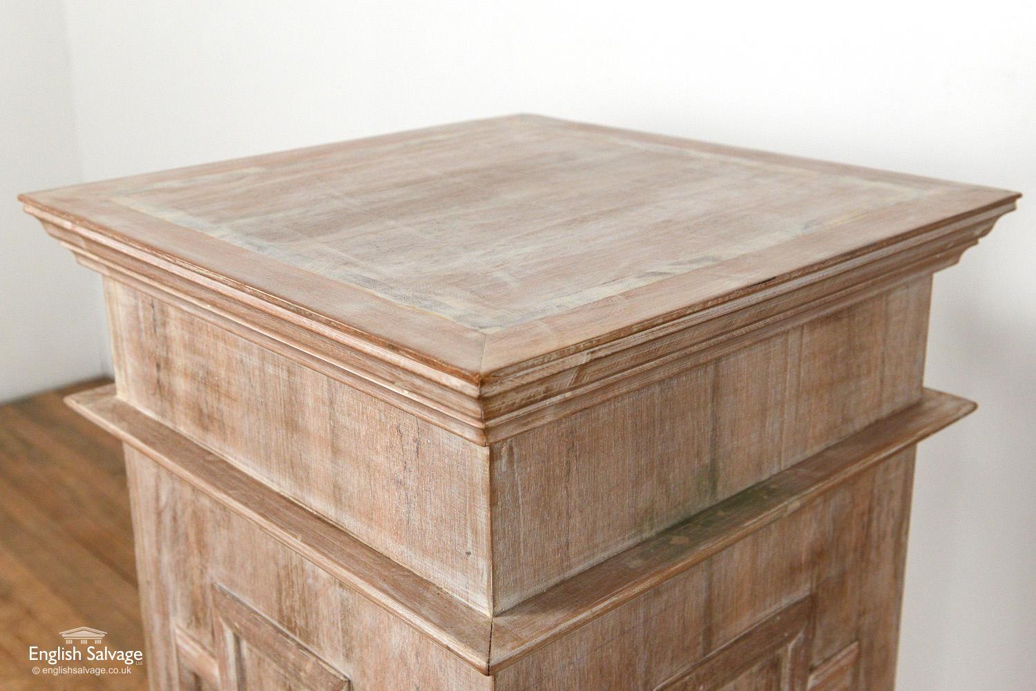 solid wood plinth