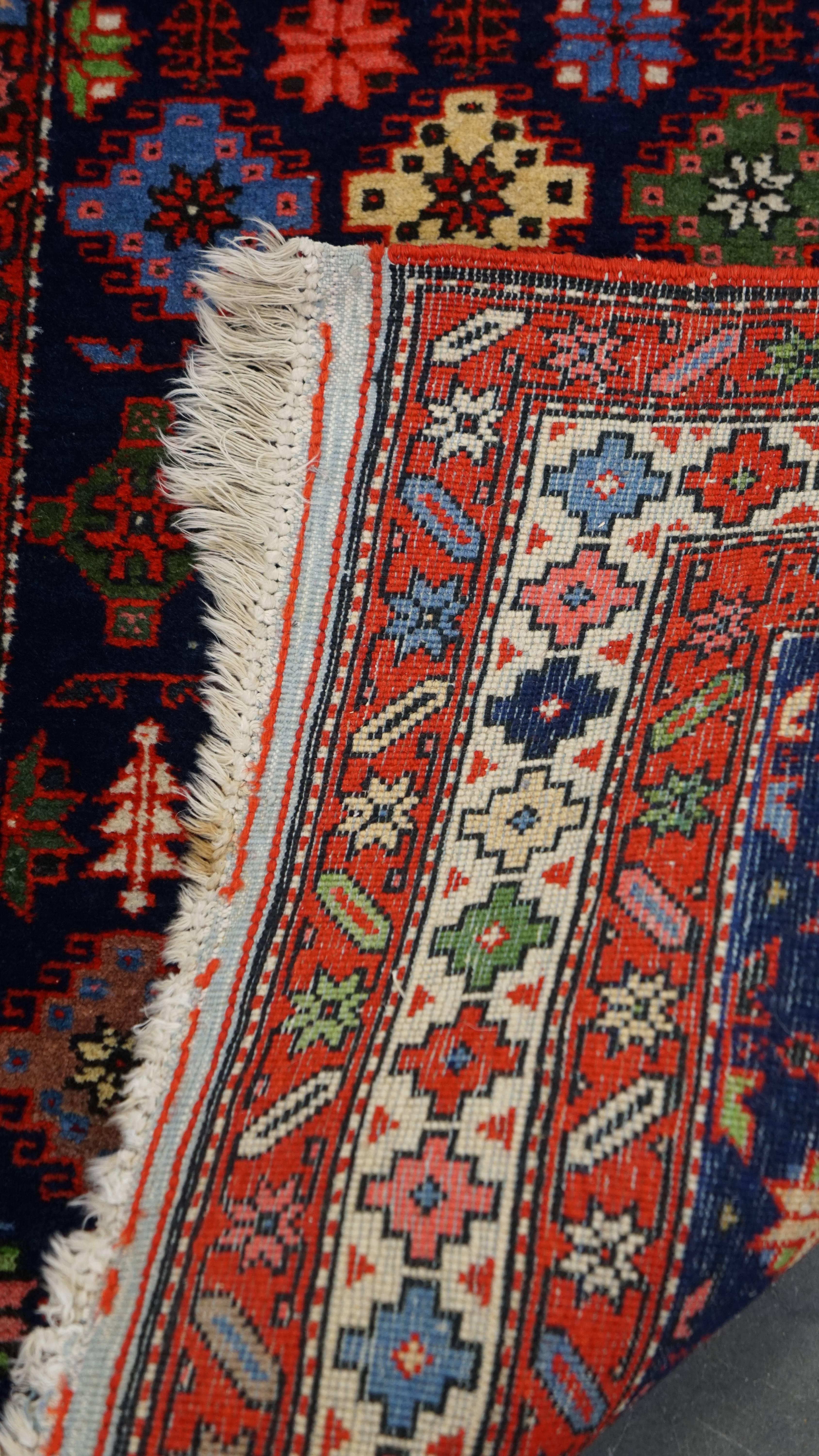 20th Century Subtle Colorful Rug with Beautiful Patterns – 124x74cm For Sale