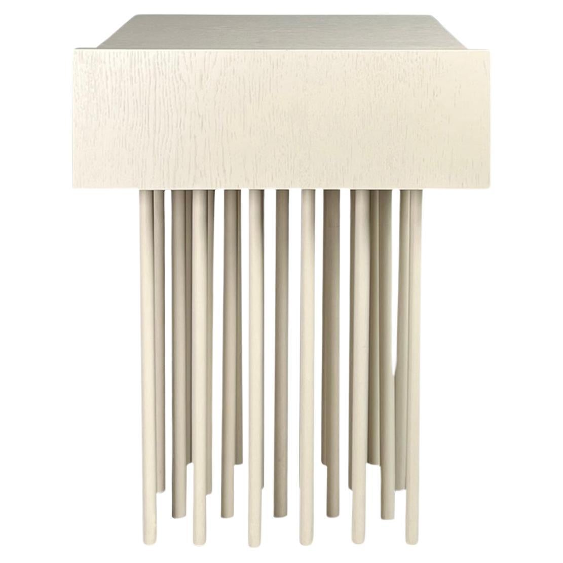 Subtle Ecru Pattern of Water Nightstand by Majbele