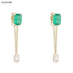 Subtile Glow Diamant-Tropfen-Ohrringe