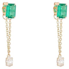 Subtile Glow Diamant-Tropfen-Ohrringe