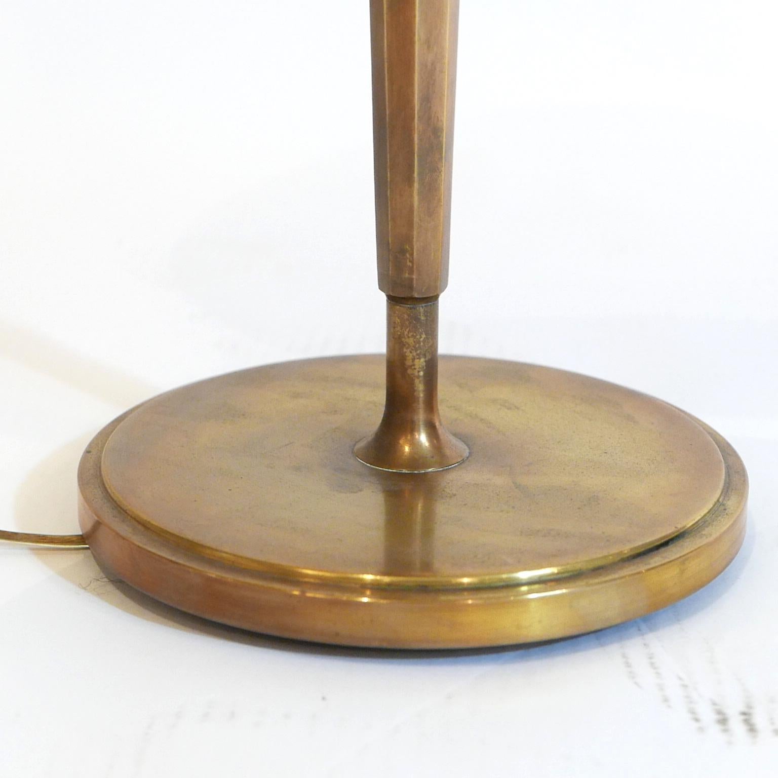 Suburb Quality Scandinavian Brass Table/Desk lamp by Bohlmark after Paavo Tynell 4