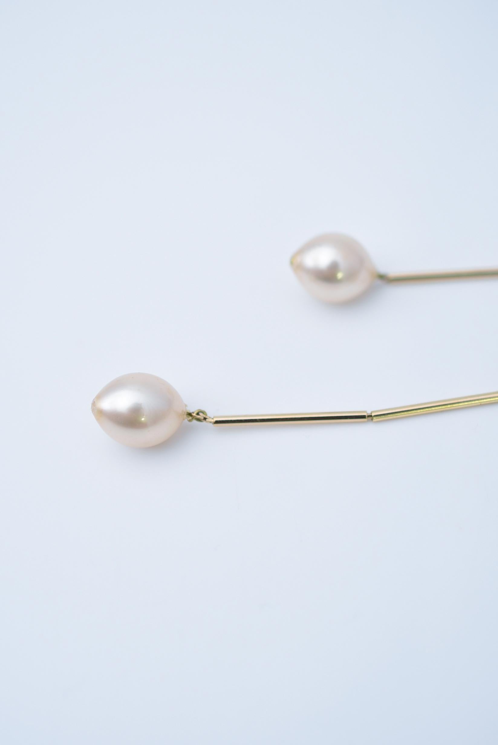 Round Cut sucabiosa leaf earring / vintage jewelry , vintage pearl For Sale