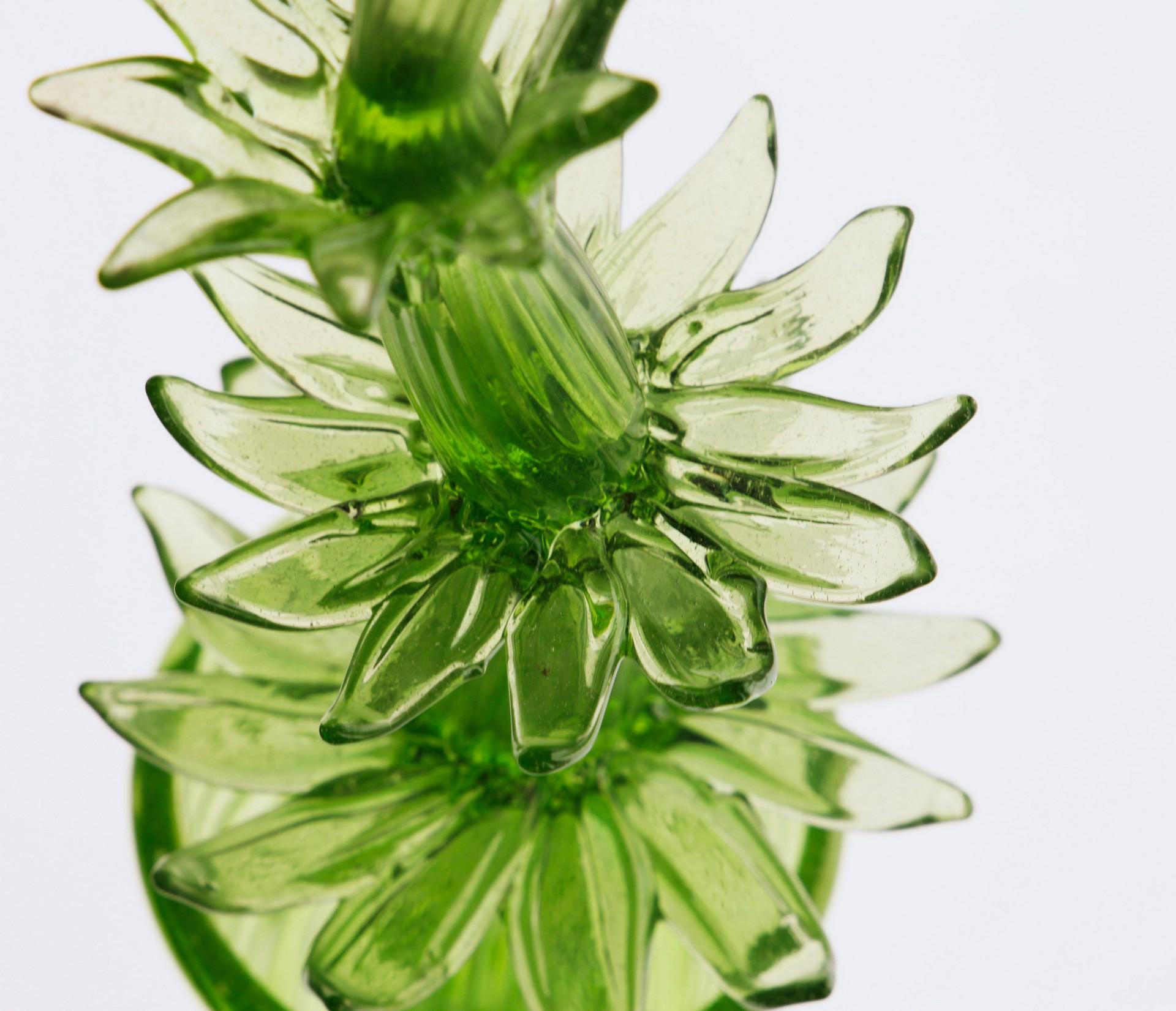 Succulent Cactus, Green Murano Puligoso Glass in the Style of Martinuzzi Zecchin 10