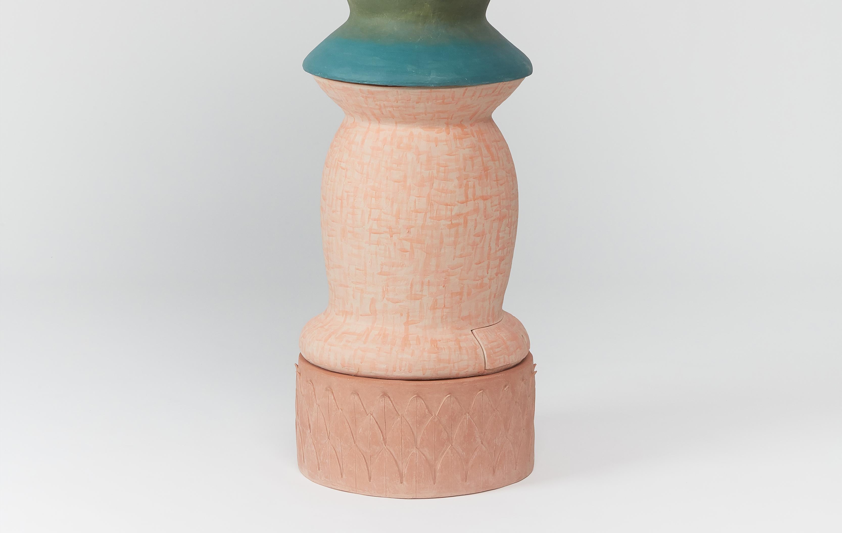 Succulent_Planter_New Contemporary Grogged Clay by Rosa Cortiella Neuf - En vente à Barcelona, ES