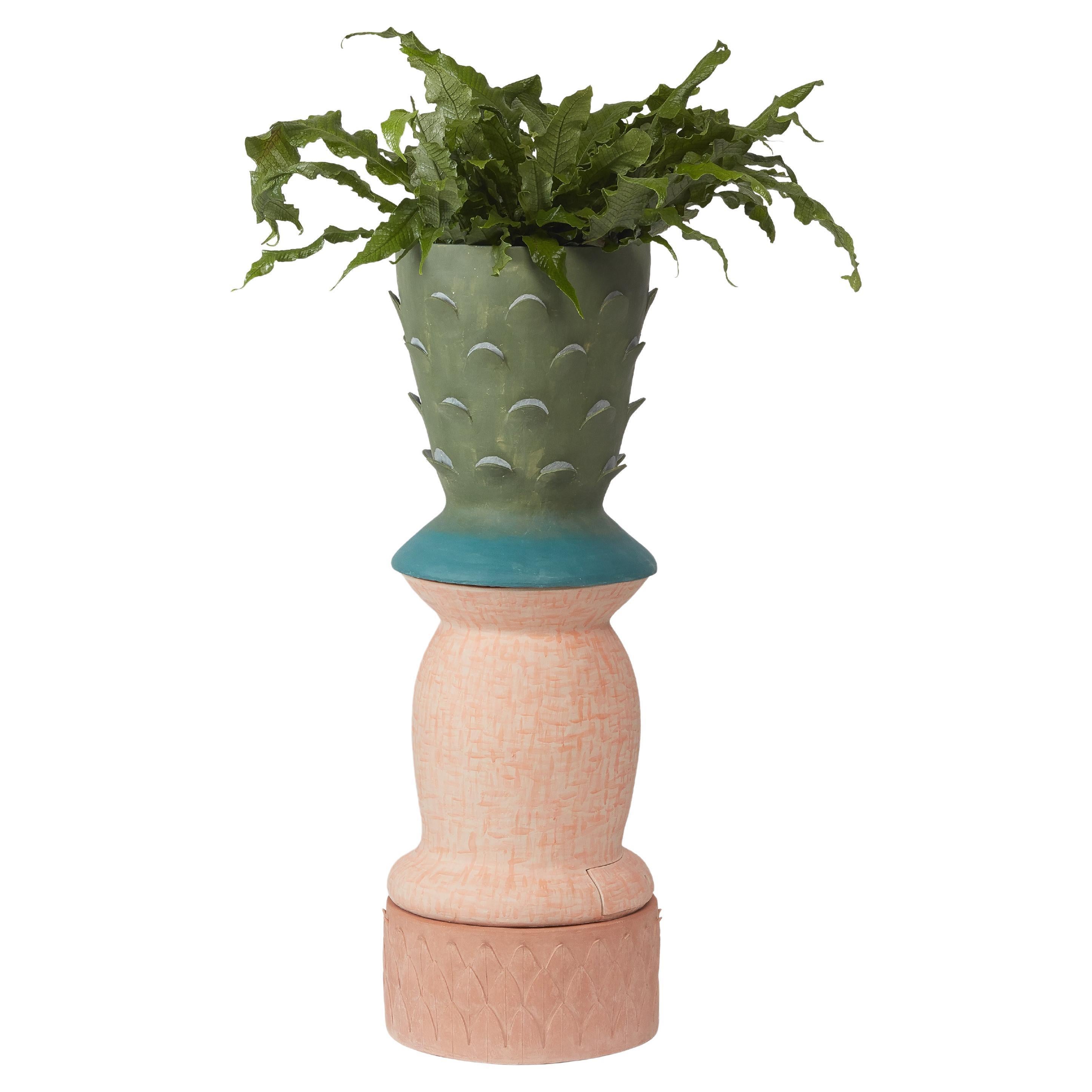 Succulent_Planter_New Contemporary Grogged Clay by Rosa Cortiella en vente