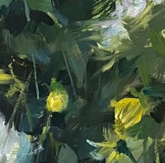 "Amidst Spring" By Suchitra Bhosle, Impressionist Still-Life Oil Painting