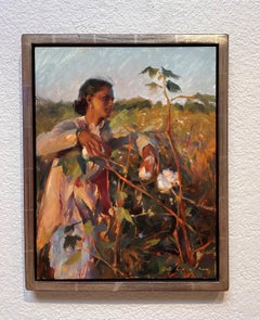 "Cotton picker of Aurangabad, India" Oil Painting