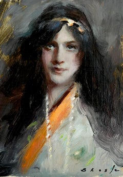 "Gypsy Eyes, " Oil Painting