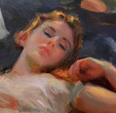 "Romantic Spring, " Oil painting