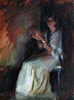 "Uplit Mood, " Oil Painting