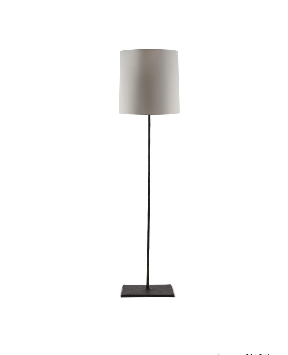 Suck Floor Lamp by LK Edition
Dimensions: 17 x 15 x H 175 cm 
Materials: Black Patinated Bronze. 
Also available with Paper Shade. Please contact us for more information. 
All our lamps can be wired according to each country. If sold to the USA