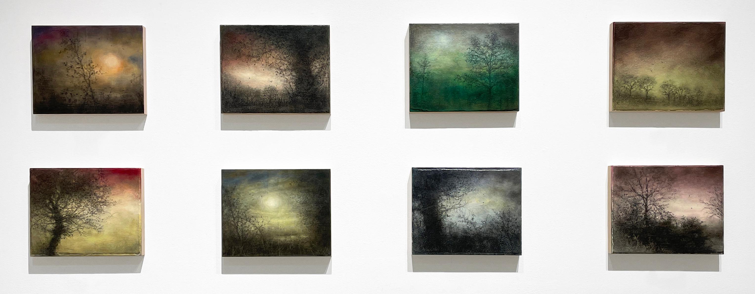 Lull (Disegno di paesaggio in stile tonalista di una foresta di campagna di Sue Bryan) in vendita 6