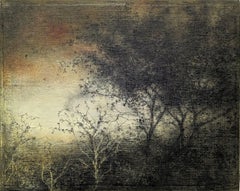 Lull (Disegno di paesaggio in stile tonalista di una foresta di campagna di Sue Bryan)