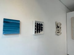 Sue Carlson_ Nordic New Moon_ Öl_Bleistift auf Leinen_Landschaft_Minimalismus