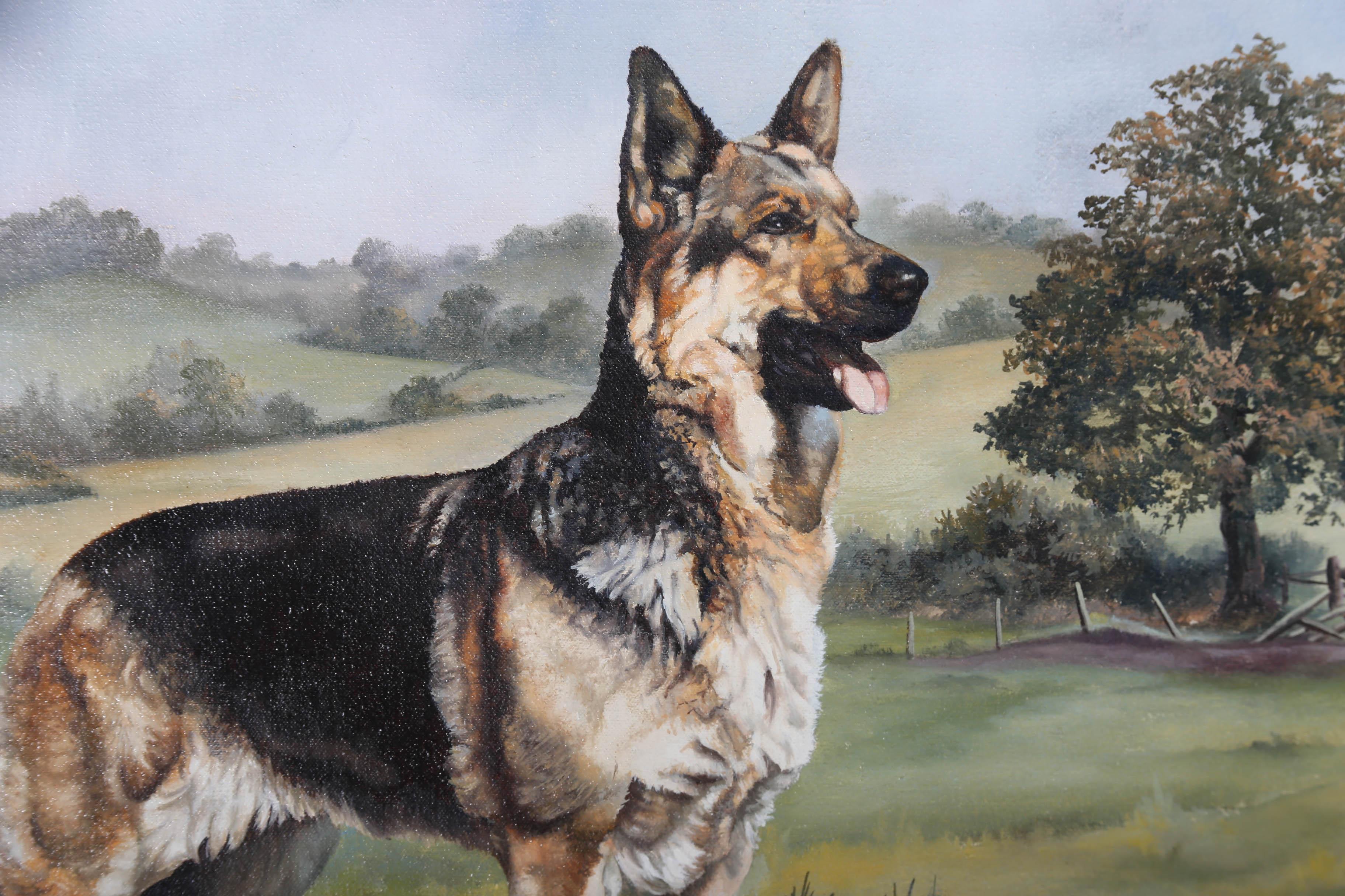 Sue Casson  - 1974 Olio, Gay il cane 4
