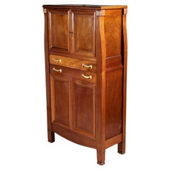 Antique Sue et Mare blonde mahogany cabinet