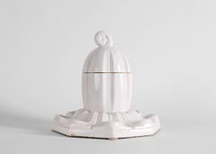 Sue et Mare, Kürbisförmige Tabakdose mit Pfeifenhalter, CIRCA 1925