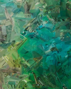 FUNGI, FOLIAGE & TOPAZ - Monochrome Collage of Cutouts from National Geographic