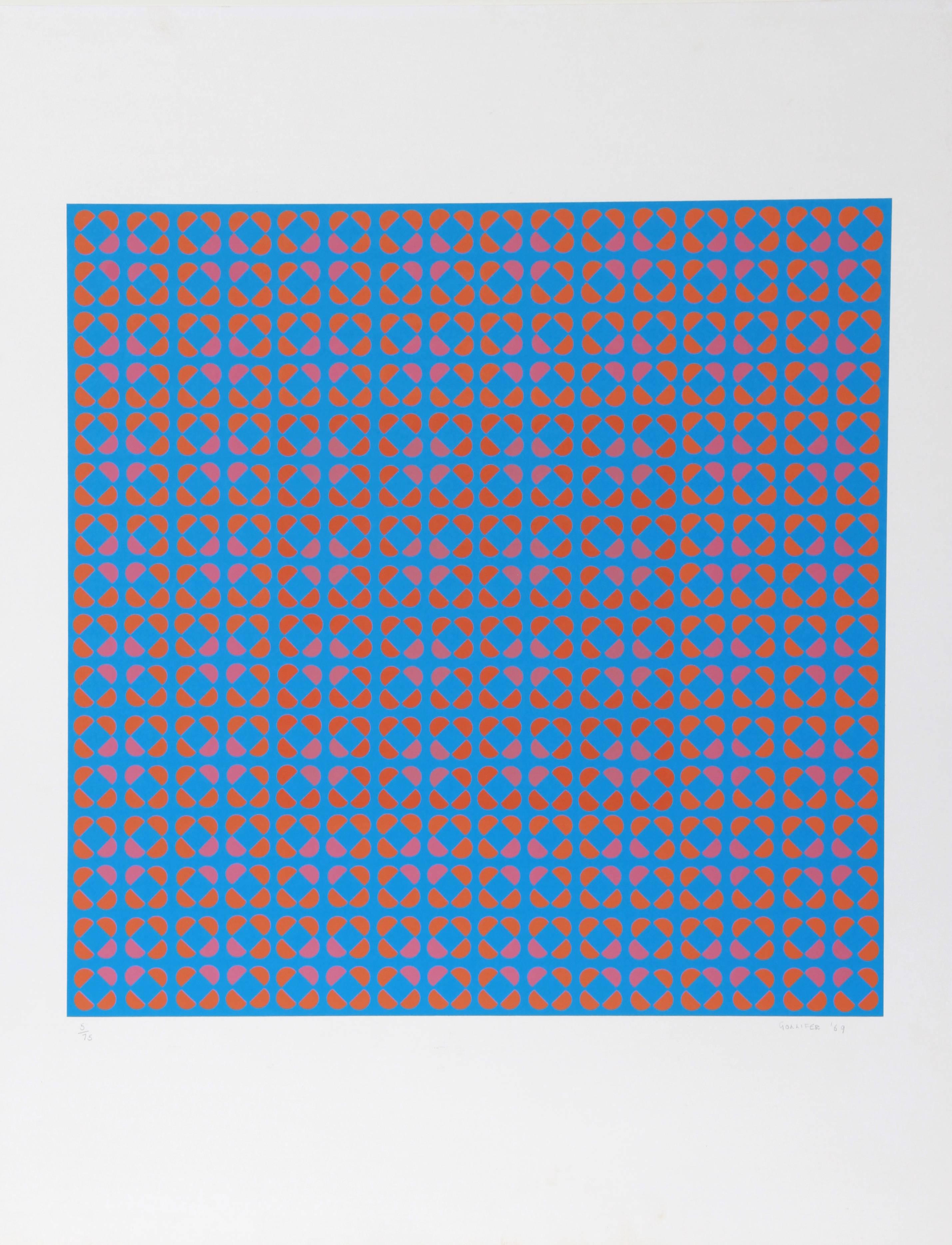 Artista: Sue Gollifer, Británica (1944 - )
Título: Óptica
Año: 1969
Medio: Serigrafía, firmada y numerada a lápiz
Edición: 5/75
Tamaño de la imagen: 18 x 18 pulgadas
Tamaño: 71,12 cm x 55,88 cm (28 pulg. x 22 pulg.)
