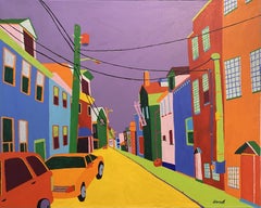 Backstreet, Peinture, Acrylique sur Toile