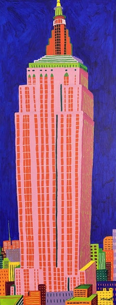 Empire State Building, Painting, Acrylic on Canvas