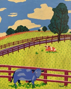 More Cows, Painting, Acrylic on Canvas