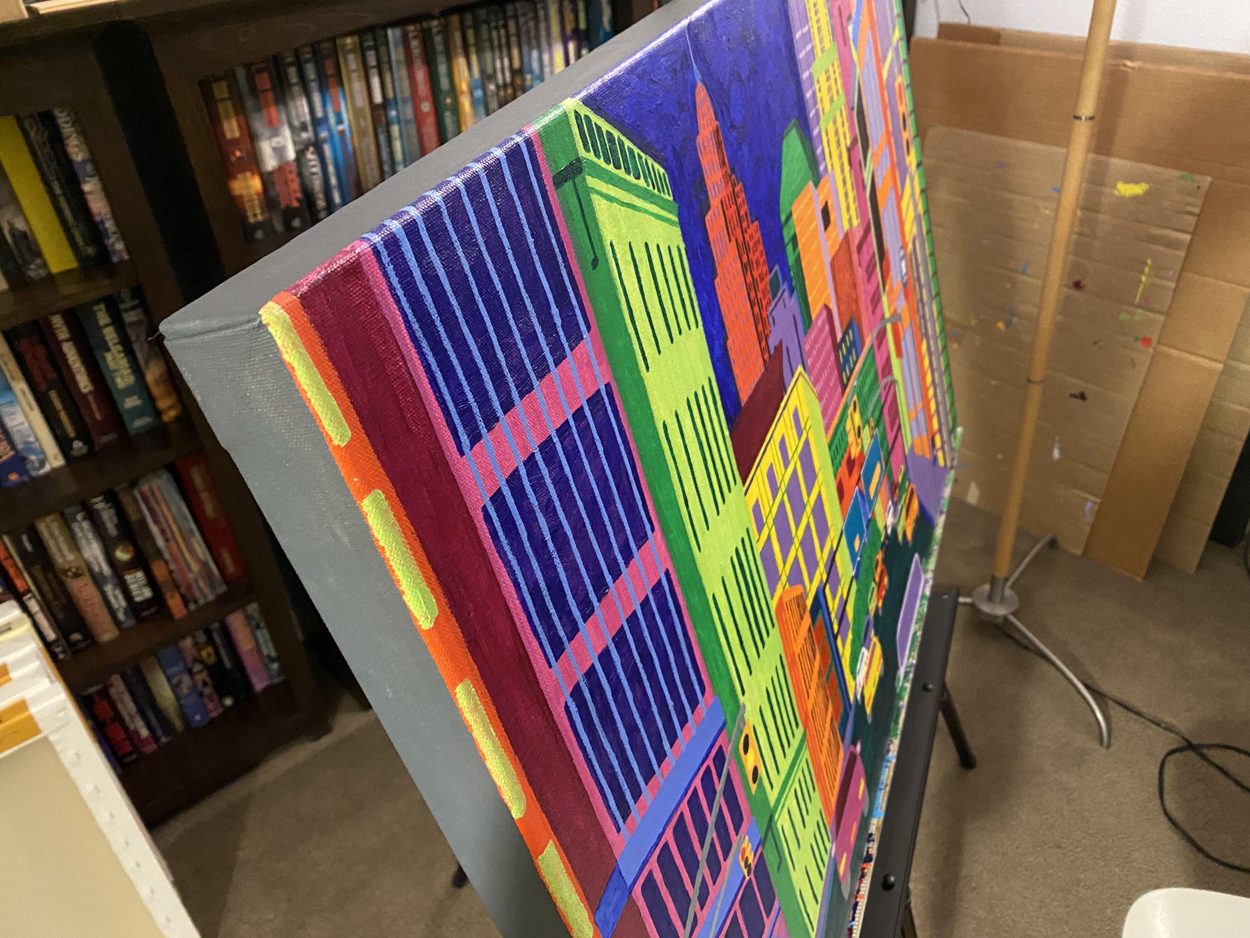 Somewhere in New York, Painting, Acrylic on Canvas 1