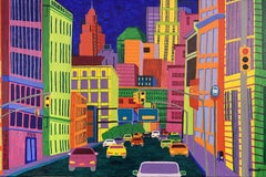 Somewhere in New York, Painting, Acrylic on Canvas