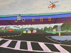 Stopped at Gulf to Bay and US 19, Painting, Acrylic on Canvas