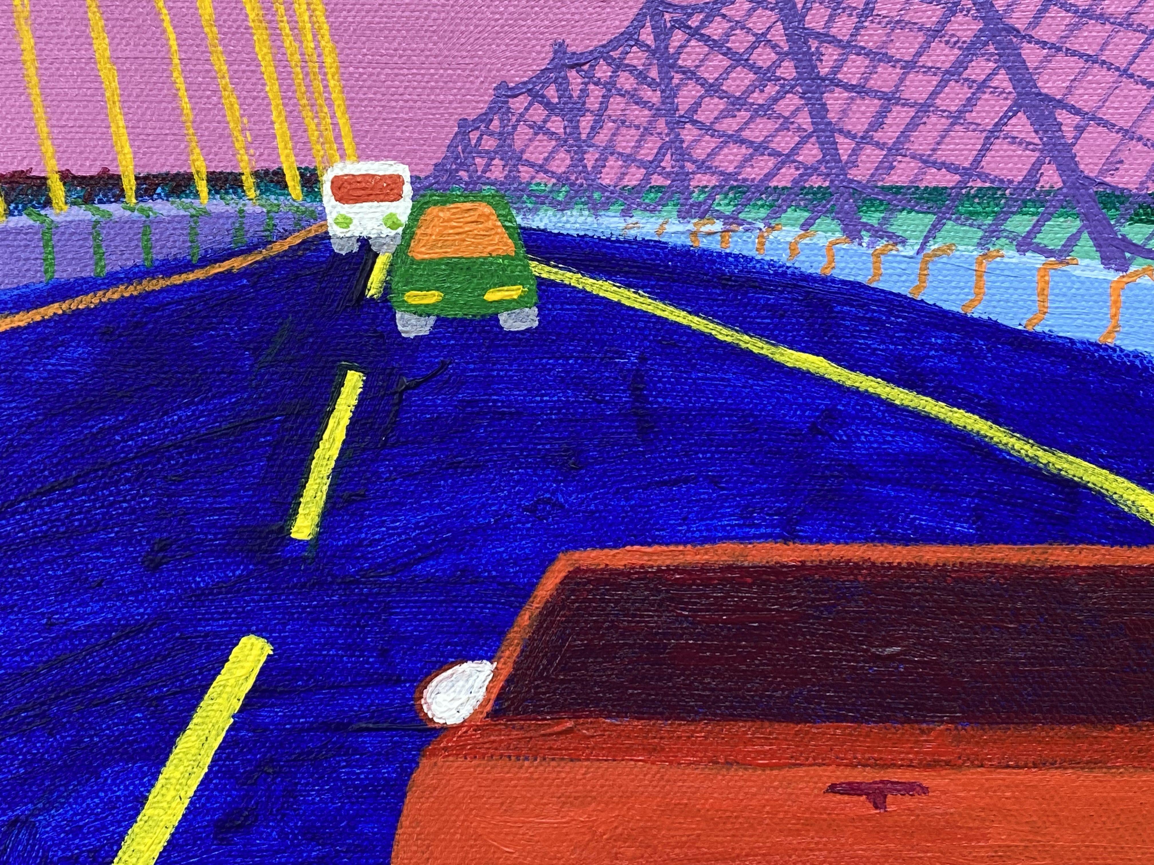 Sunshine Skyway Bridge #2, Painting, Acrylic on Canvas For Sale 1