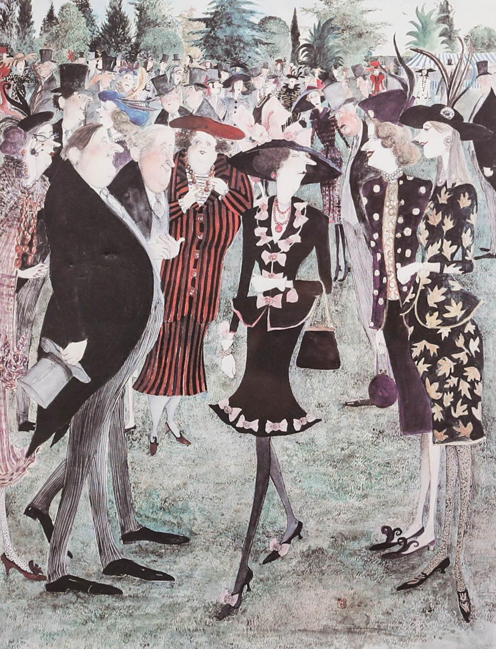 Sue Macartney Snape (b.1957)-Contemporary Lithograph, The Incredibly Rich Woman For Sale 1