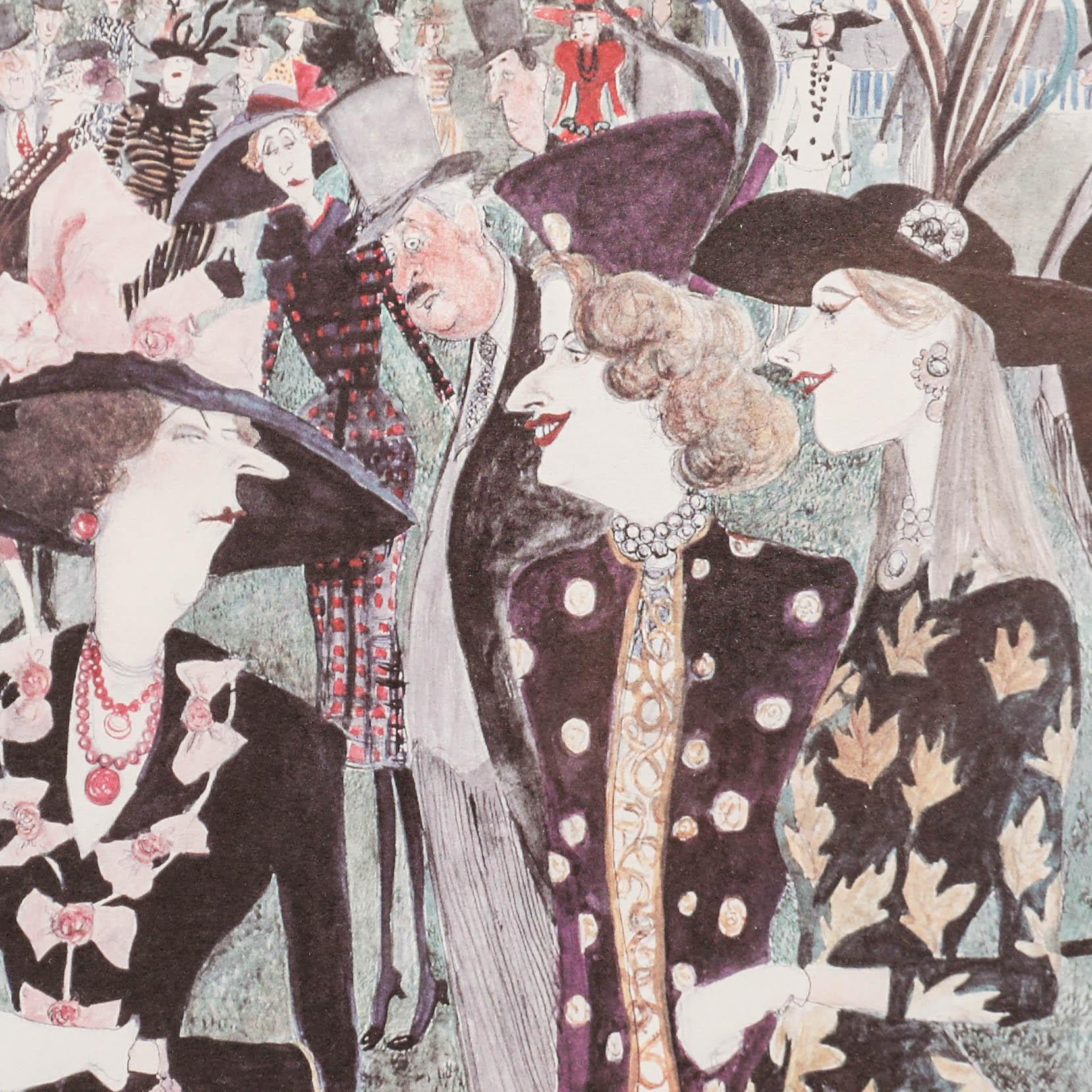 Sue Macartney Snape (b.1957)-Contemporary Lithograph, The Incredibly Rich Woman For Sale 3