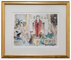 Sue Macartney Snape (b.1957) - Framed Contemporary Lithograph, After Dinner